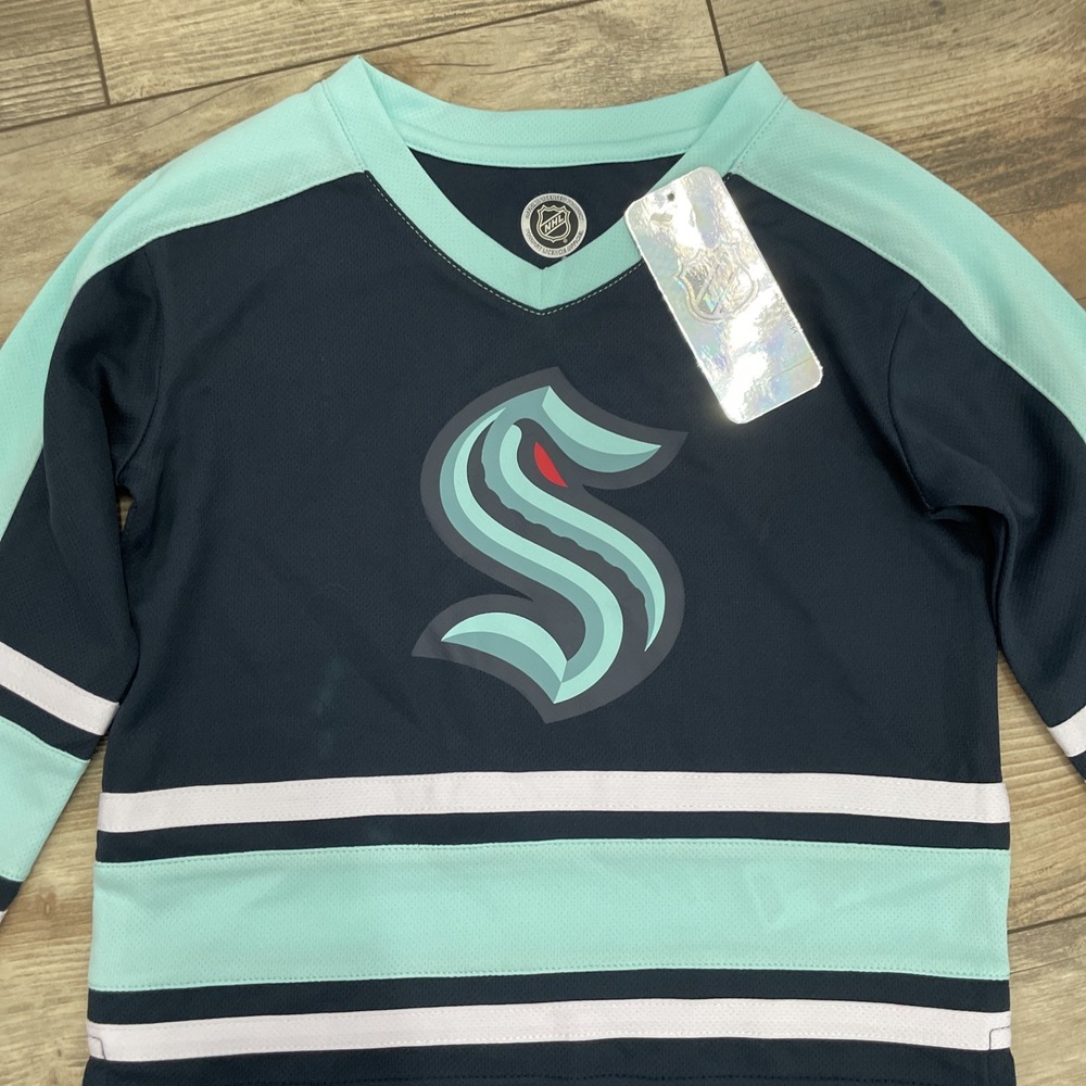 NEW NHL Seattle Kraken Hockey Jersey Toddler 2T - Picture 3 of 6